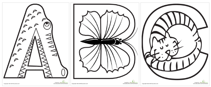 FREE Color the Animal Alphabet Coloring Pages - SheSaved®