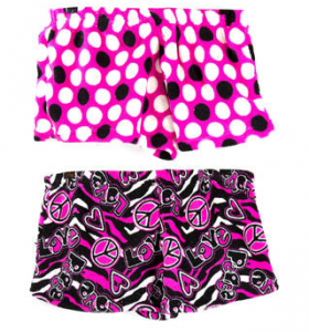 Girls Plush Shorts