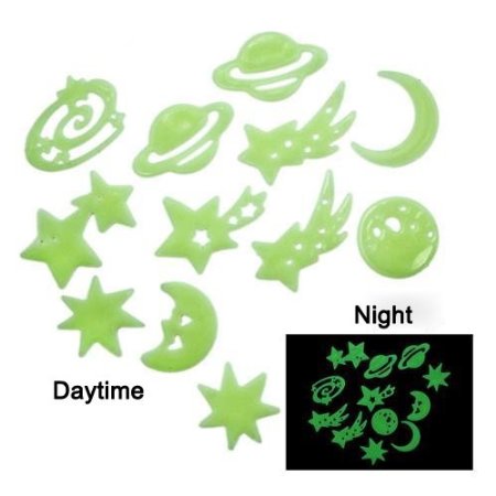 Glow in the Dark Space Wall Stickers