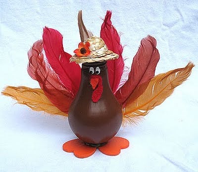 Light Bulb Crafts: Turkey Thanksgiving Craft