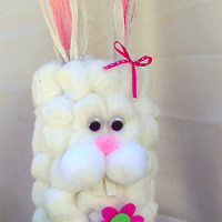 She’s Crafty! Recycled Cottontail Bunny