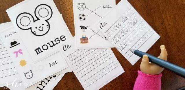 FREE Doll Printable School Worksheets - SheSaved®