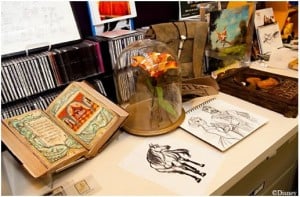 Disney sketches and props from the Disney Animation Research Library