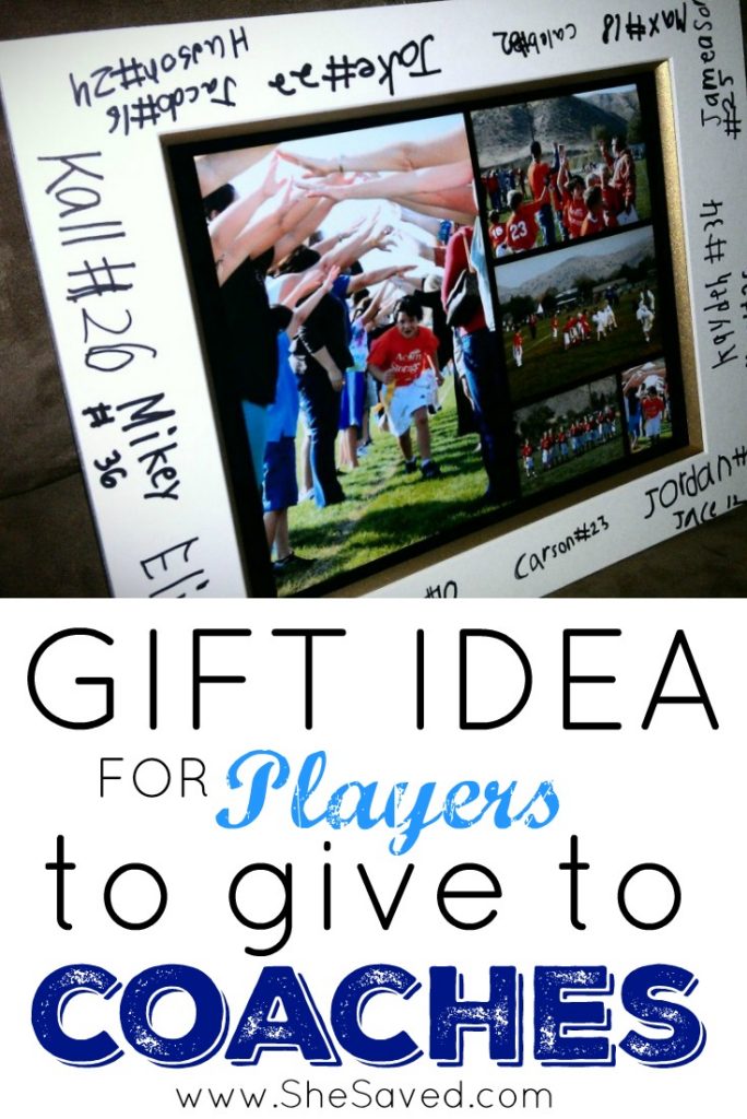 Here is a great coach gift idea for your players to give as a thank you for all of those long hours! Easy and affordable this is a gift that coach will cherish for years to come!