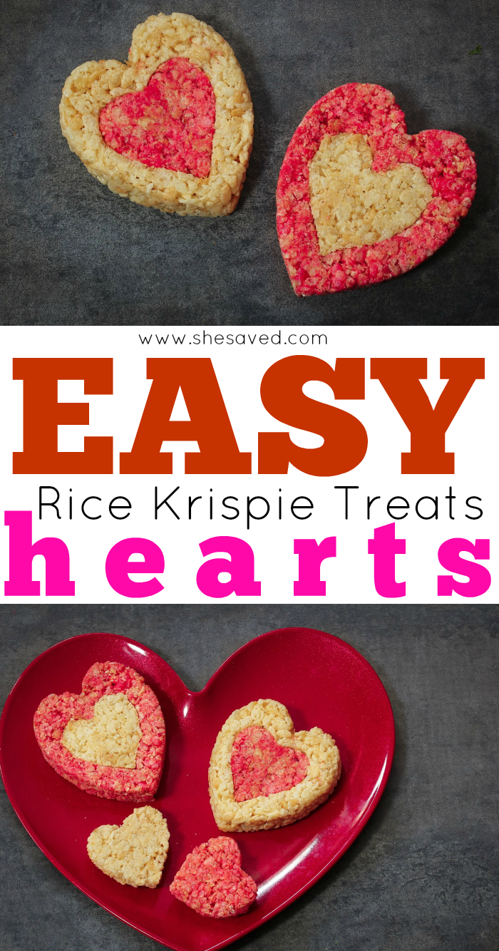 Heart Shaped Rice Krispie Treats