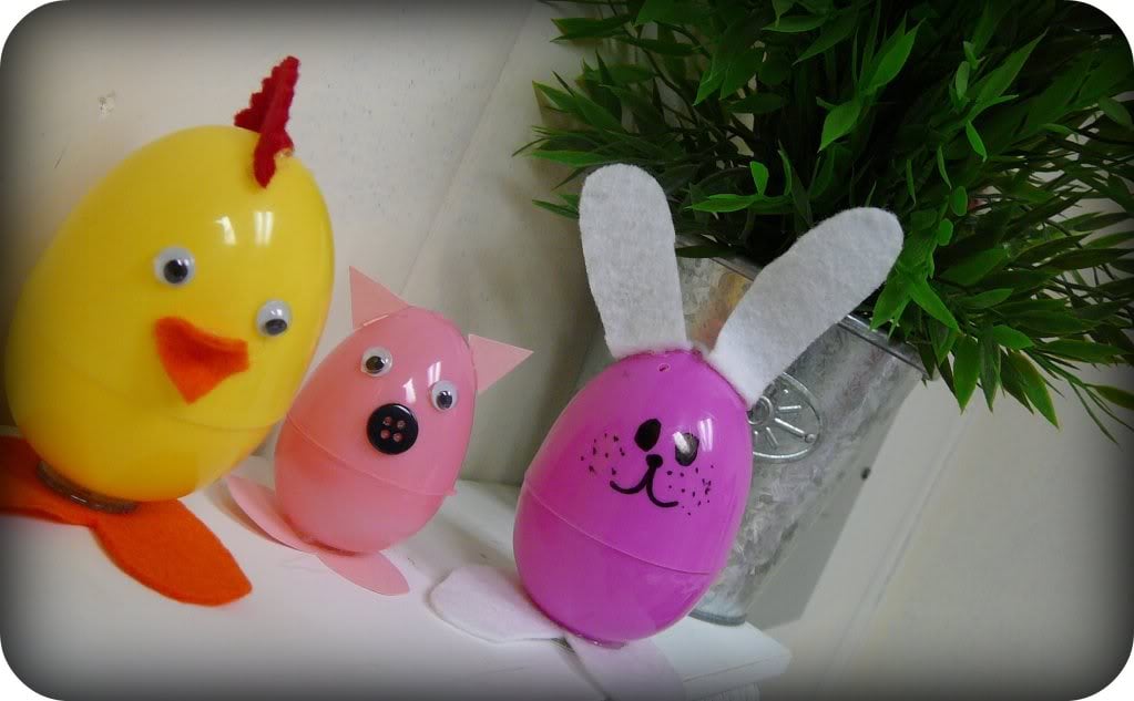 Plastic Easter Egg Animals