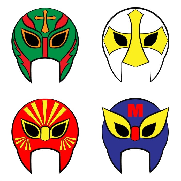 Mexican wrestling masks 