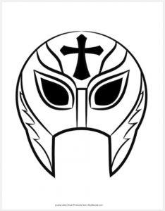 Lucha Libre Mask Free Printable Download - SheSaved®