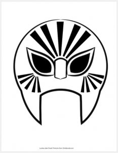 Lucha Libre Mask Free Printable Download - SheSaved®