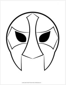 Lucha Libre Mask Free Printable Download - SheSaved®