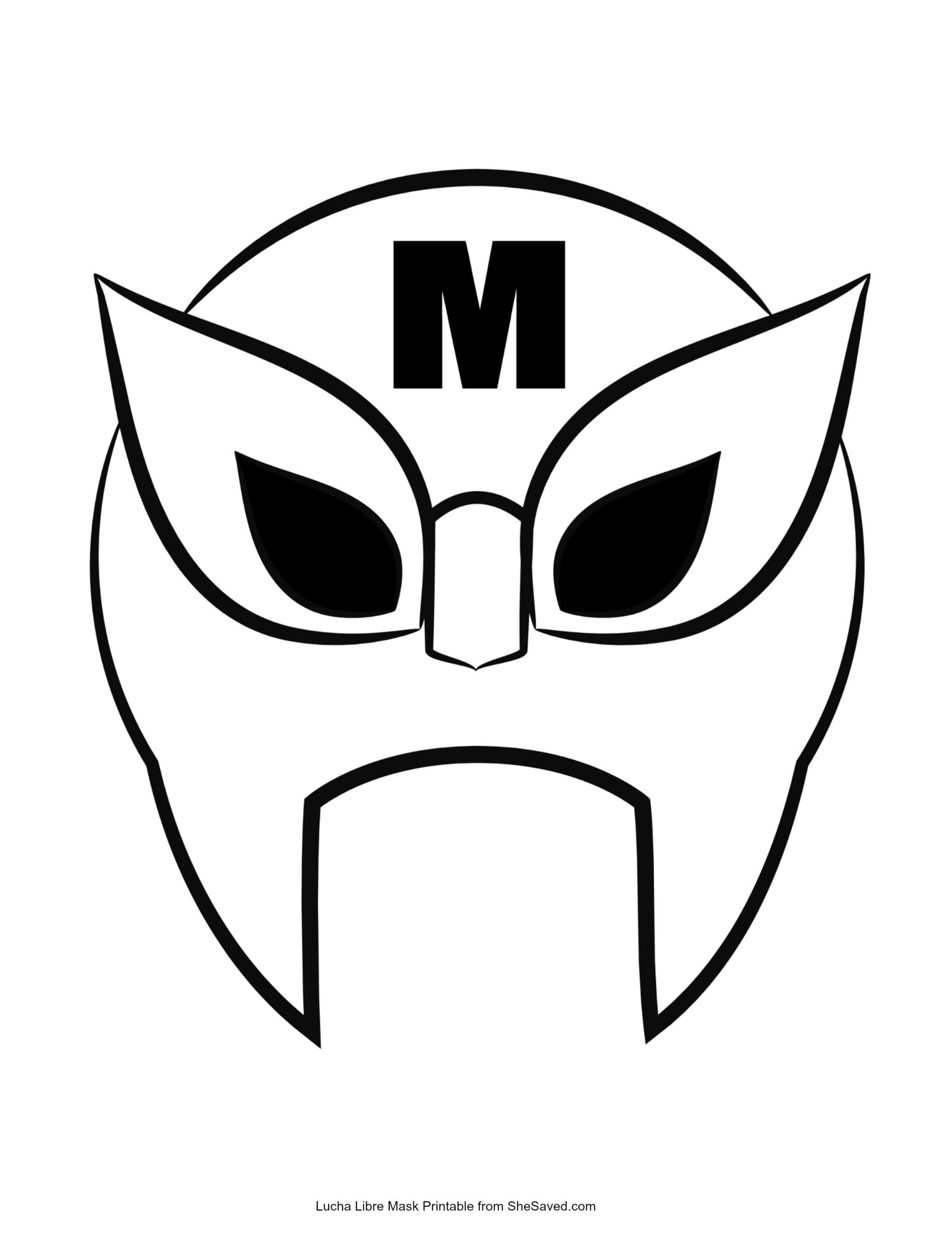 Lucha Libre Mask Free Printable Download Shesaved