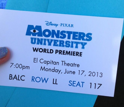 Disney Pixar Monsters University World Premiere and Tailgate Party #MonstersUPremiere