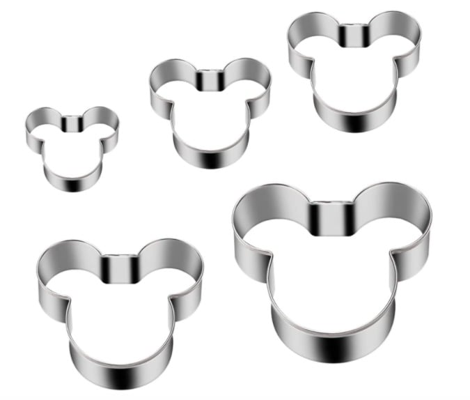 Tmflexe Mickey Cookie Cutter, Pack of 5