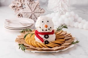 Snowman Cheese Ball Recipe