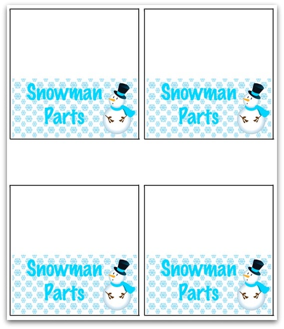 Snowman Printable