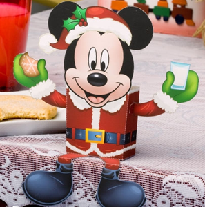 FREE Mickey Mouse Santa Candy Box Printable