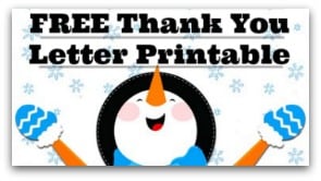 FREE Thank You Letter Printable
