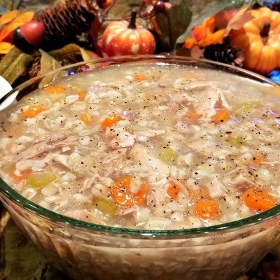 Thanksgiving Leftover Recipe: Turkey Barley Soup
