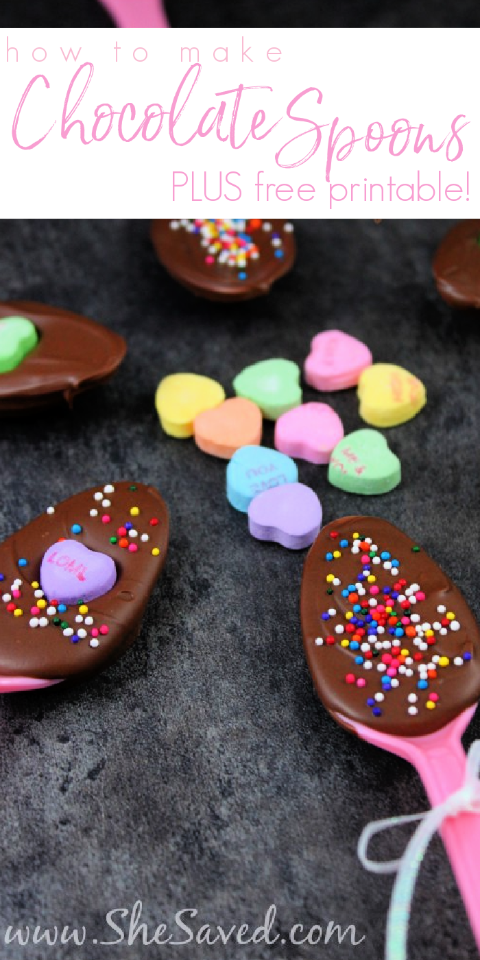 Easy Chocolate Spoons homemade Valentine Gift Idea