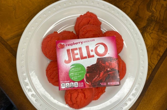 Make cookies from jello recipe