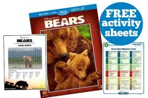 Disneynature Bears Free Printable Activity Sheets!