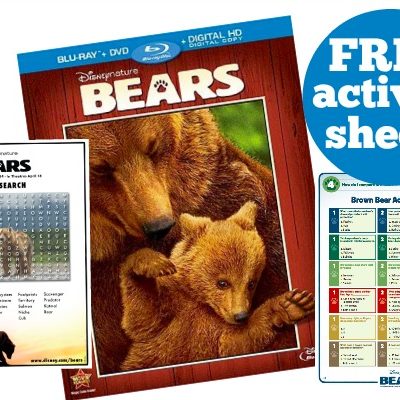 Disneynature Bears Free Printable Activity Sheets!