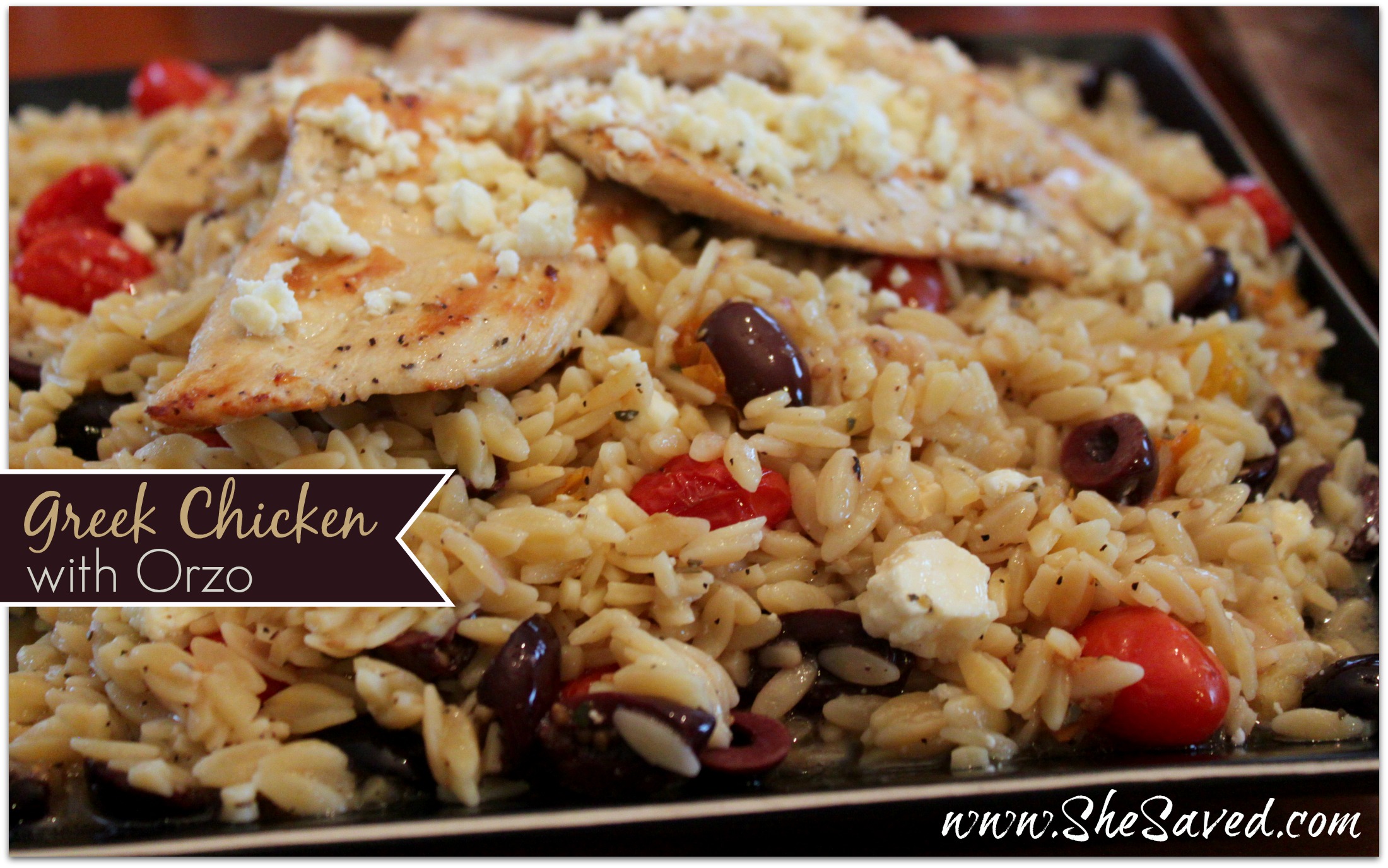 Greek Chicken With Orzo