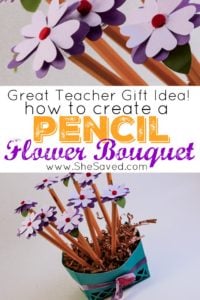 Teacher Gift Idea: Create a Pencil Bouquet