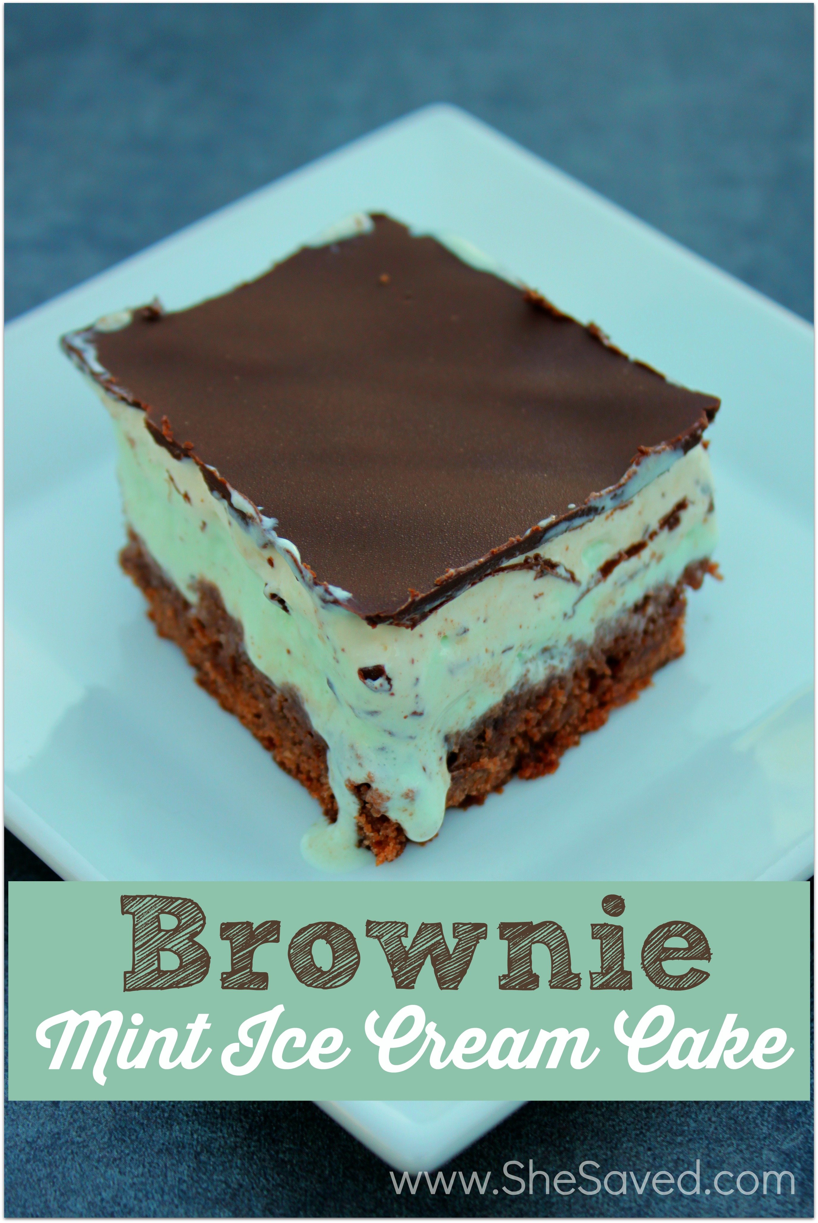 Brownie Mint Ice Cream Cake
