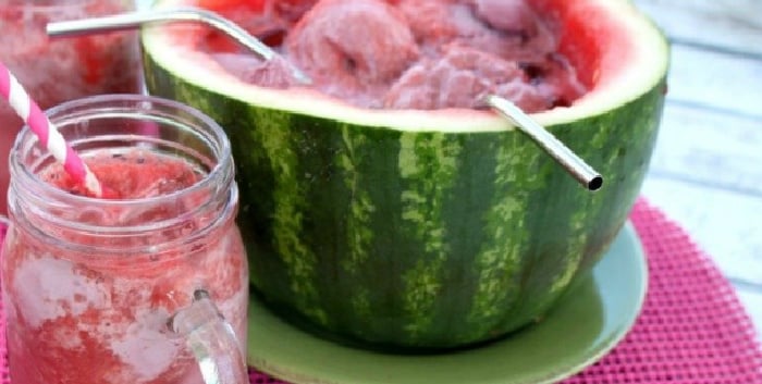 The best summer Watermelon Drink is this watermelon punch recipe!
