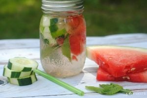 Cucumber Watermelon Infused Water Recipe