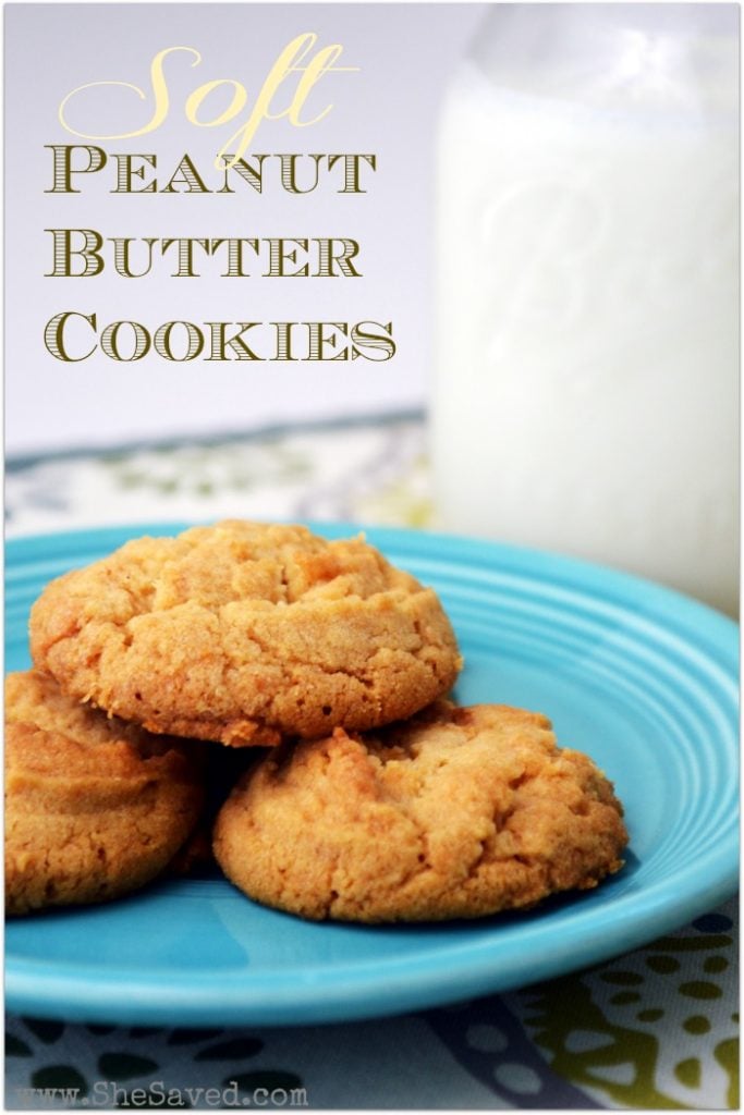 These soft Peanut Butter Cookies are so delicious and easy and will quickly become one of your favorite go cookie recipe!