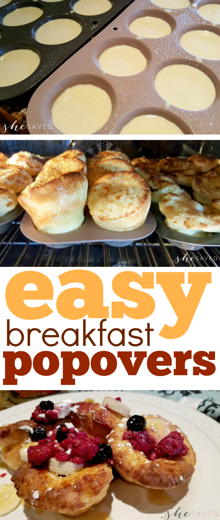 Easy breakfast popovers recipe