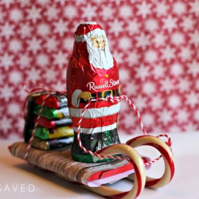 Santa Candy Sleigh Christmas Craft - SheSaved®