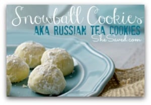 FROZEN Themed Cookies: Snowball Cookies