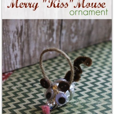 Merry KISS Mouse Hersheys Kiss Ornament Craft