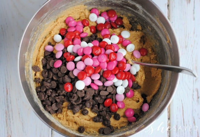 Valentine M&Ms Cookies Recipe