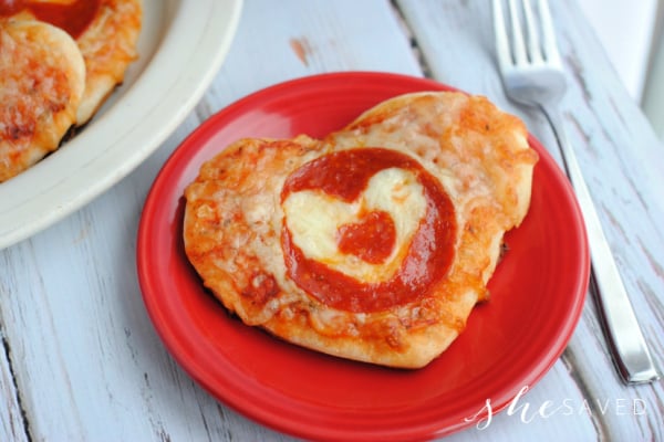 Valentine's Day Heart Pizza