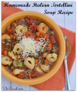 Homemade Italian Tortellini Soup Recipe