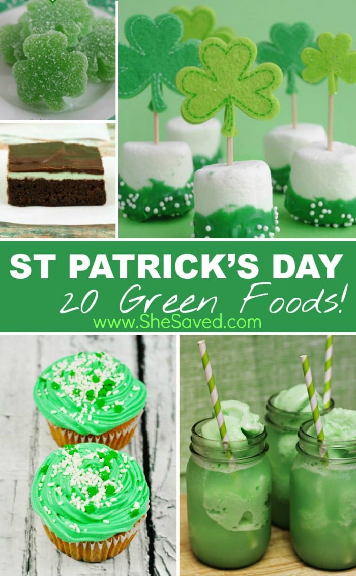 Saint Patricks Day Green Food