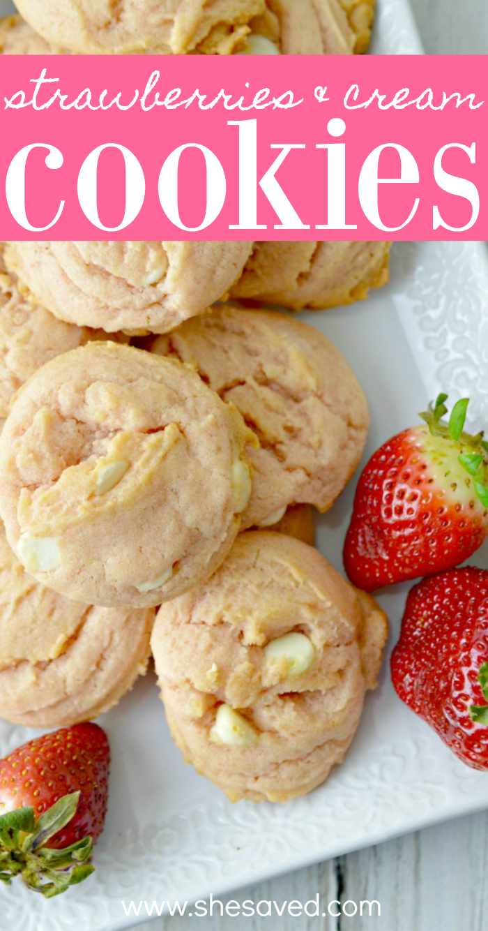 strawberries and cream cookies recipe