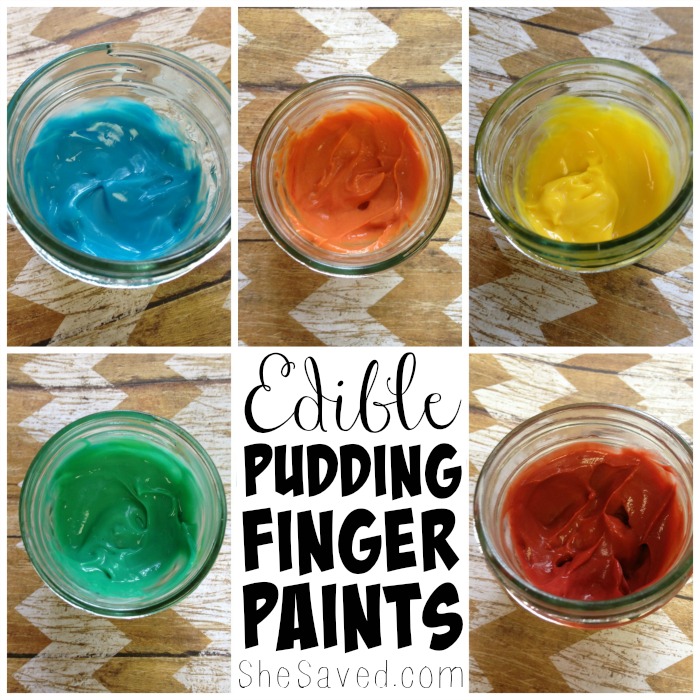 These fun DIY Edible Finger Paints are so much fun for little hands and a great way to make a fun artistic snack!