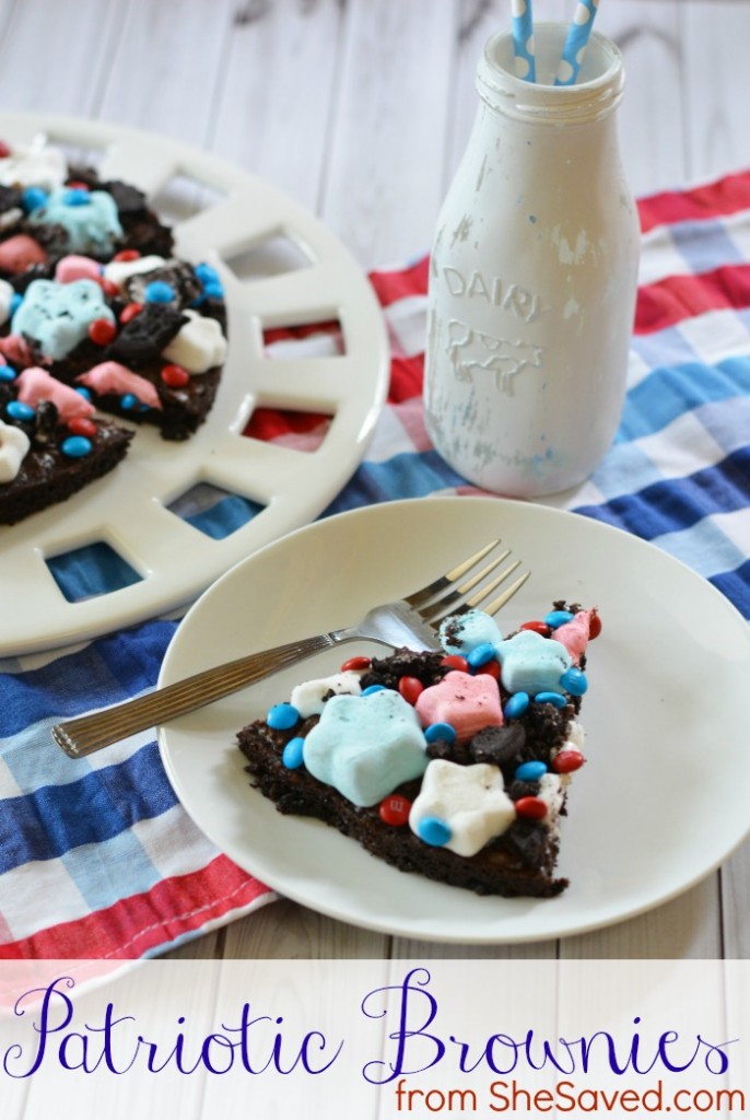 Patriotic brownies are the perfect 4th of July dessert and the kids will LOVE helping you make them!