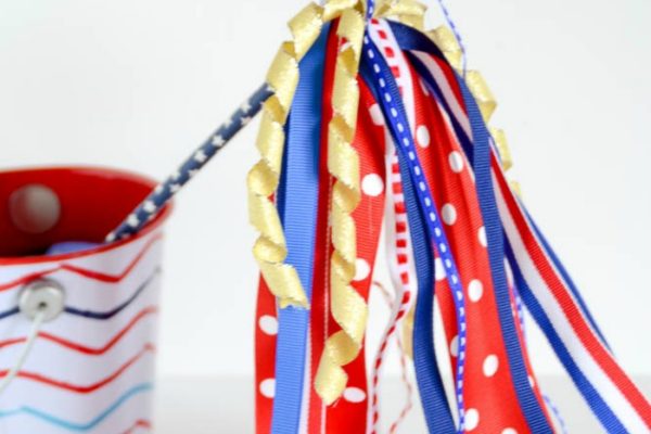 4th of July Craft: Patriotic Ribbon Wands