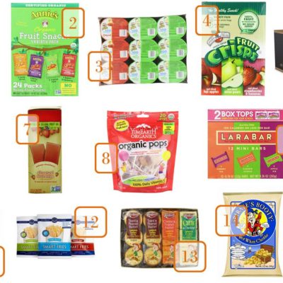 Round Up of Back to School Snacks on Amazon
