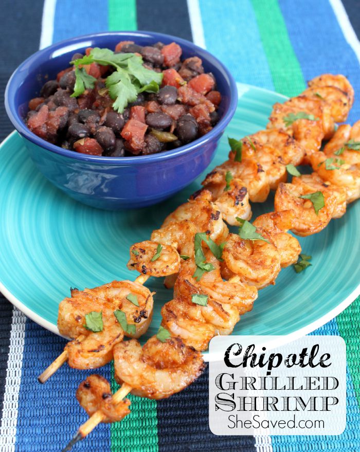 This Chipotle Grilled Shrimp recipe is the perfect grilling recipe for your weekend get together!