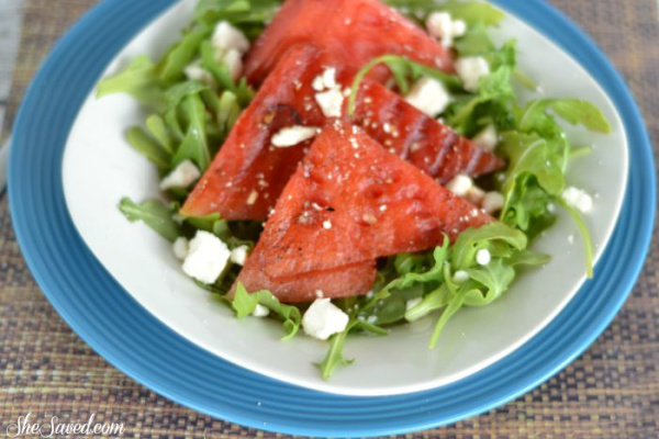 Grilled Watermelon Salad with Feta