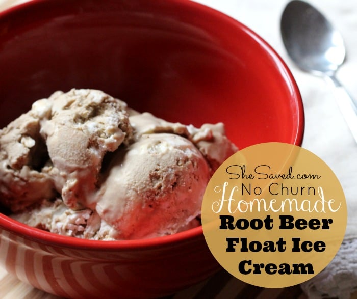This homemade Root Beer Ice Cream is delicious, easy and it is no churn, so it can be made quick!