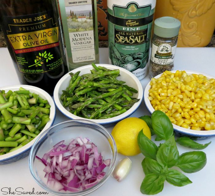 Pin this delicious Asparagus and Corn Salad Recipe for a wonderful side to your summer meal!