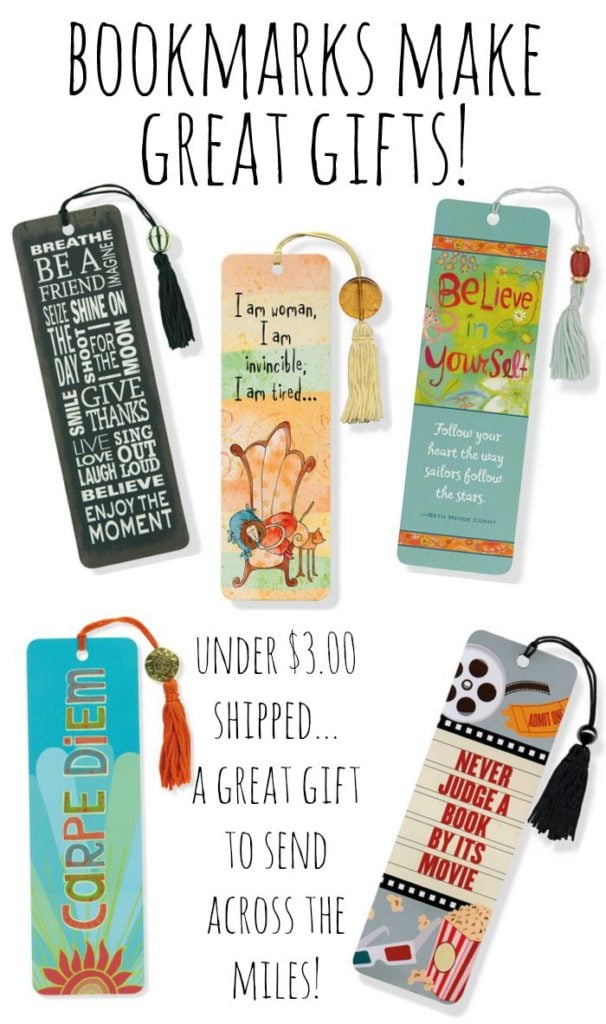 For under $3.00 shipped, bookmarks make great gifts to send across the miles!